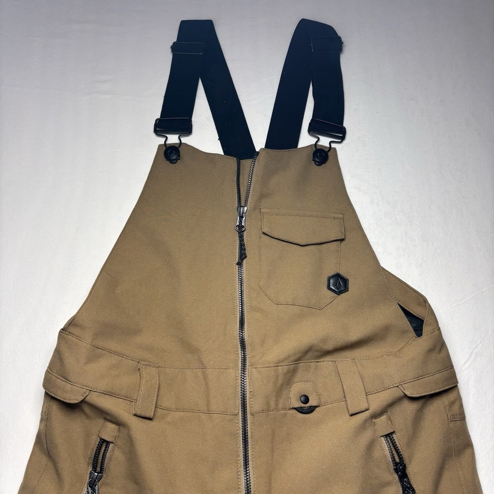 NWOT Volcom Swift Bib Overall Snow Pants Copper Brown Waterproof X Small Outdoor